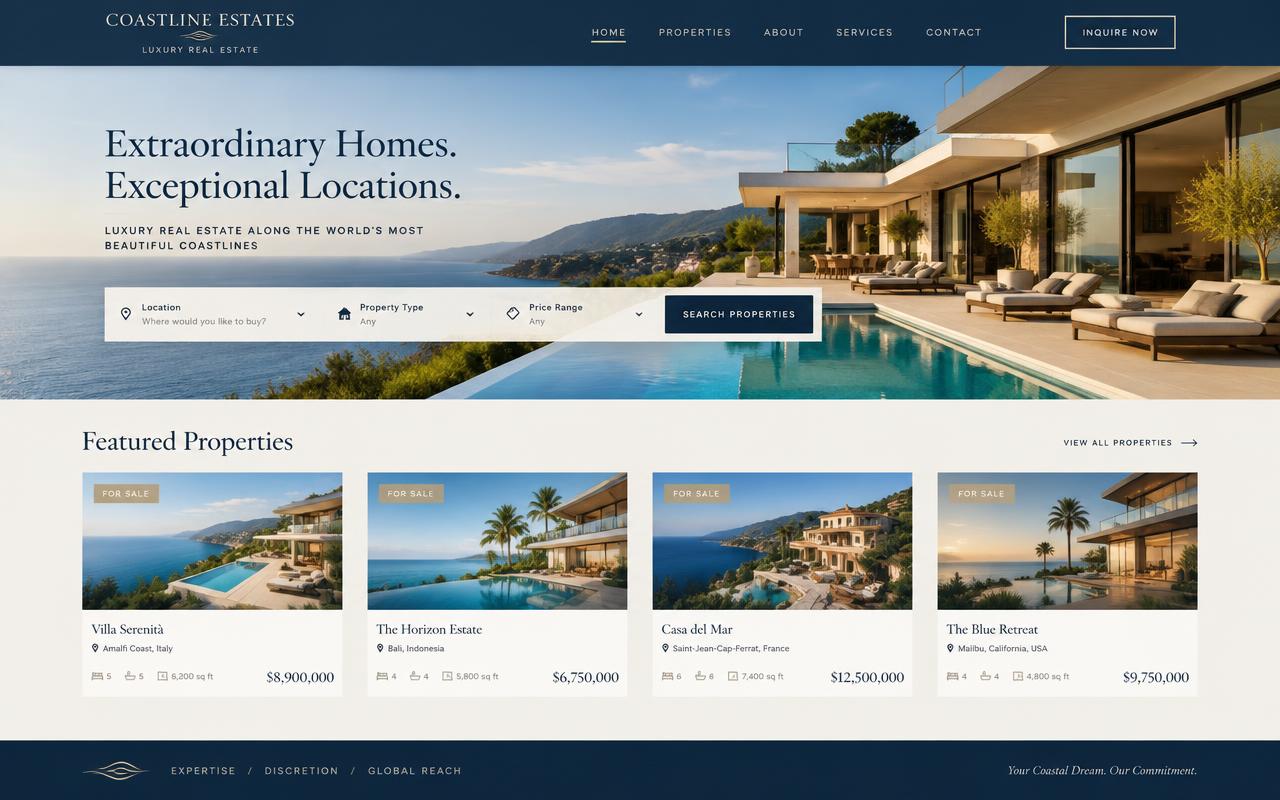 Coastline Estates - Real estate · Listings